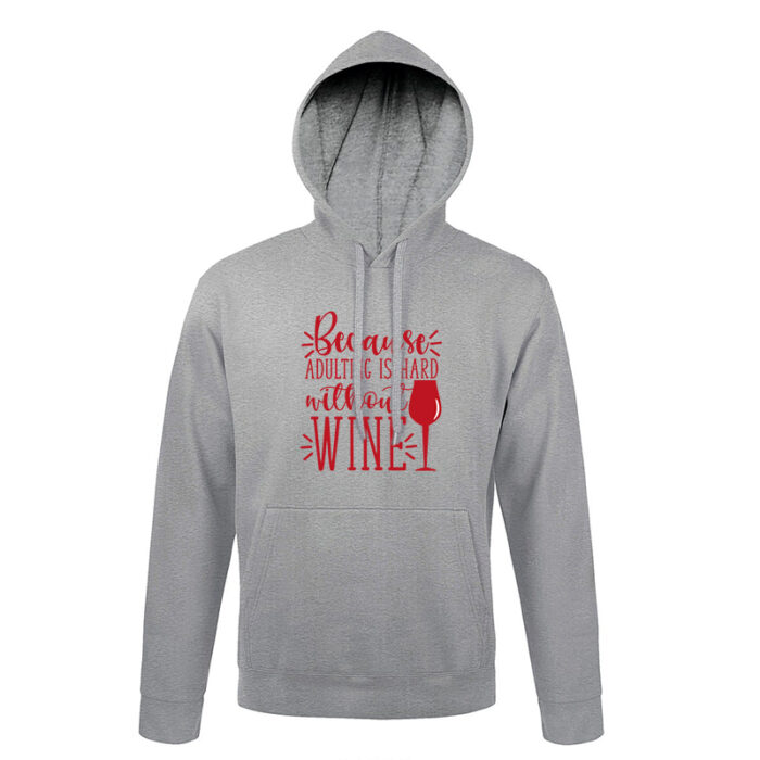 Hoodie αστείο Wine